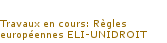 Travaux en cours: Règles européennes ELI-UNIDROIT