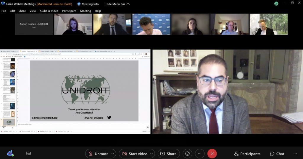 UNIDROIT Digital Assets and Private Law Project presented at the G7