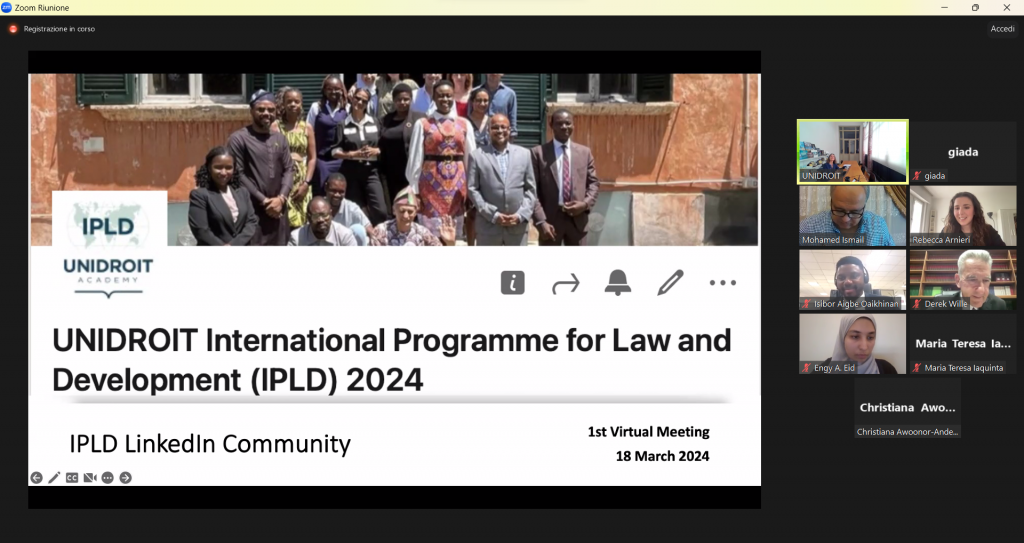 IPLD-UNIDROIT Community: Knowledge Sharing and Dialogue Among Different Legal Cultures for Harmonisation of International Private Law