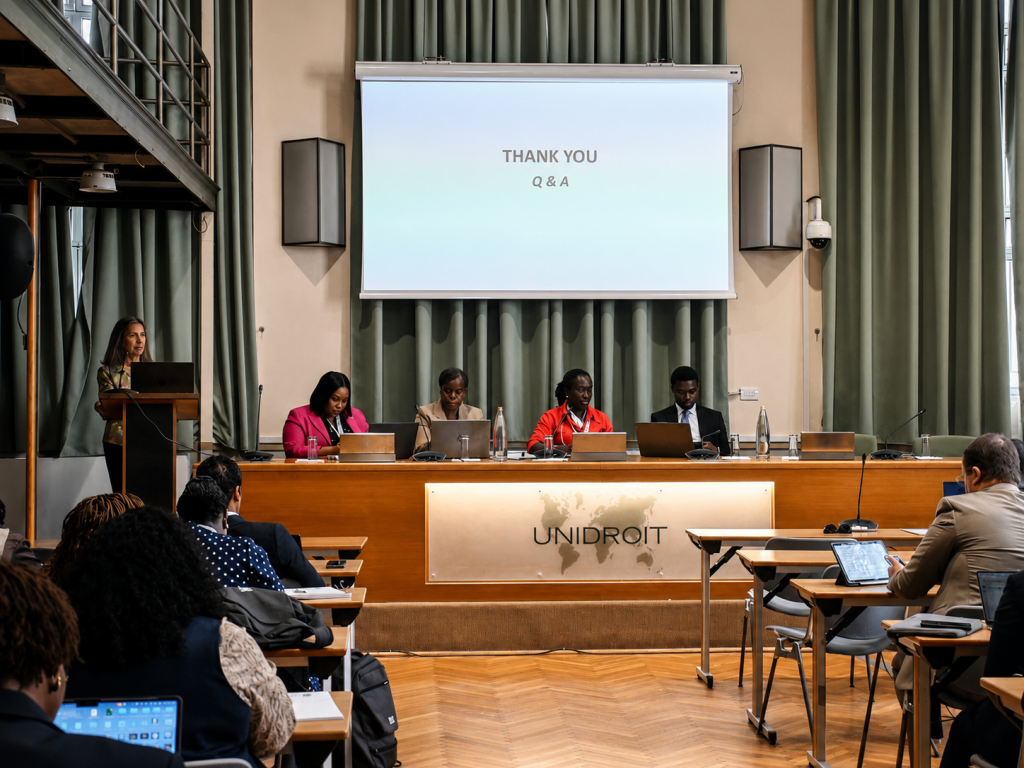 Participants presenting final projects during IPLD Africa Plus 2026