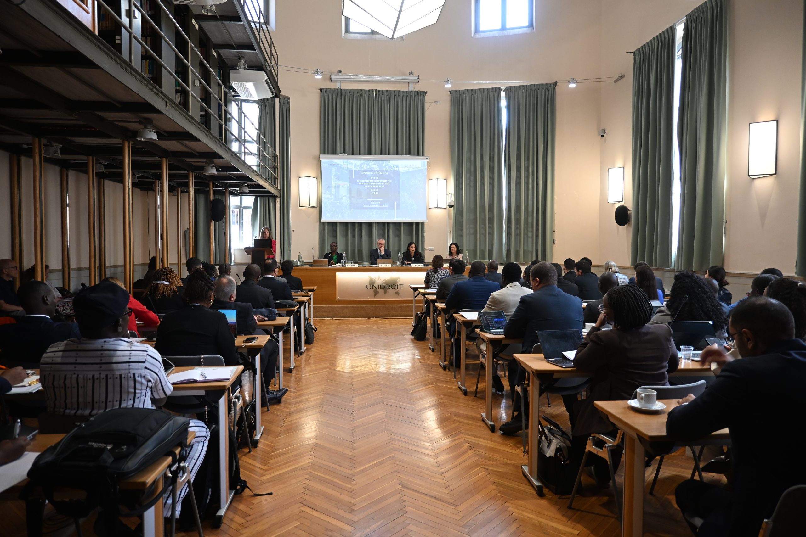 Participants attending the opening session of IPLD Africa Plus 2026 at Villa Aldobrandini in Rome